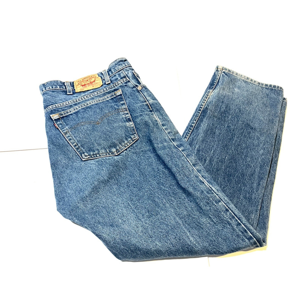 Vintage 90s Levis 505 Jeans Made in USA Size 42x32 (Fits 40x31) Blue Denim